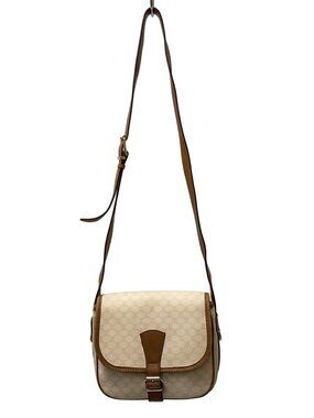 Celine Shoulder Bag White All over Macadam